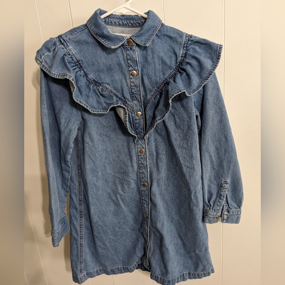 Zara girl's denim dress
